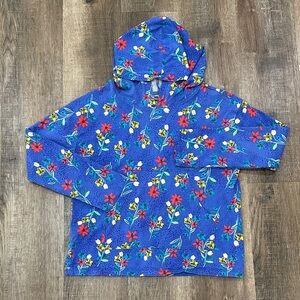 Tea Collection Blue Floral Kids Hoodie